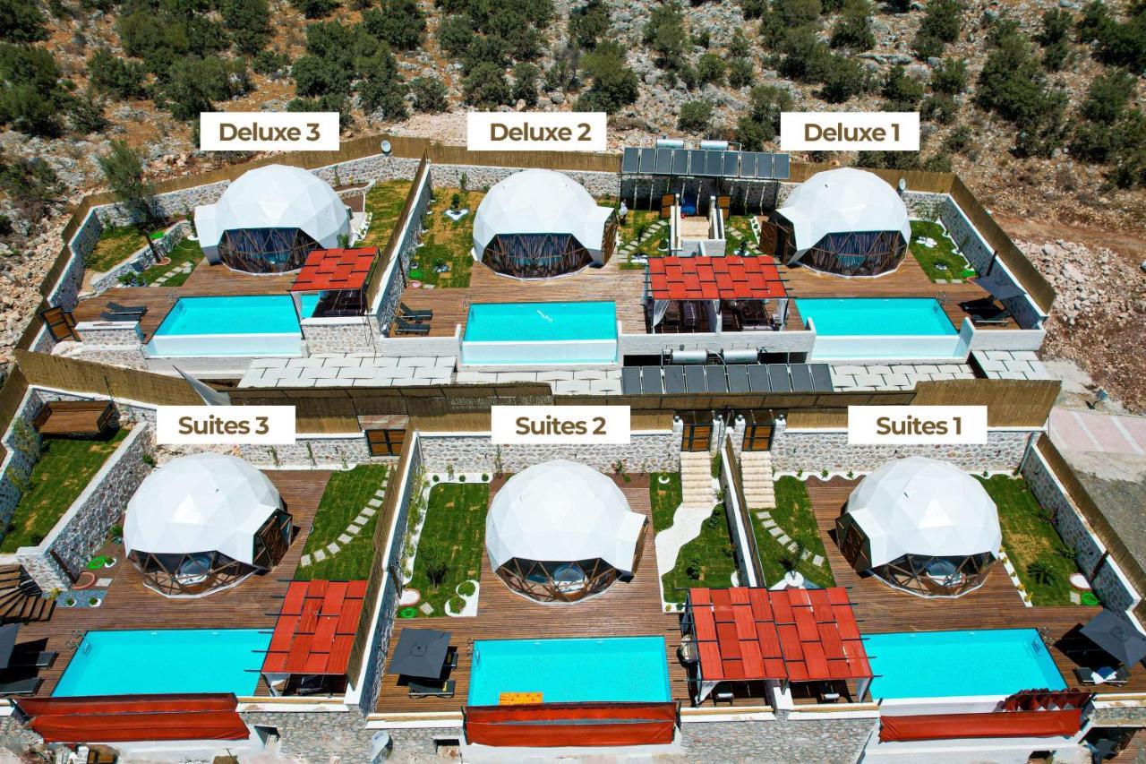 Kalkan Dome Suites & Deluxe-Glamping Holiday In Kalkan Kaş Dış mekan fotoğraf