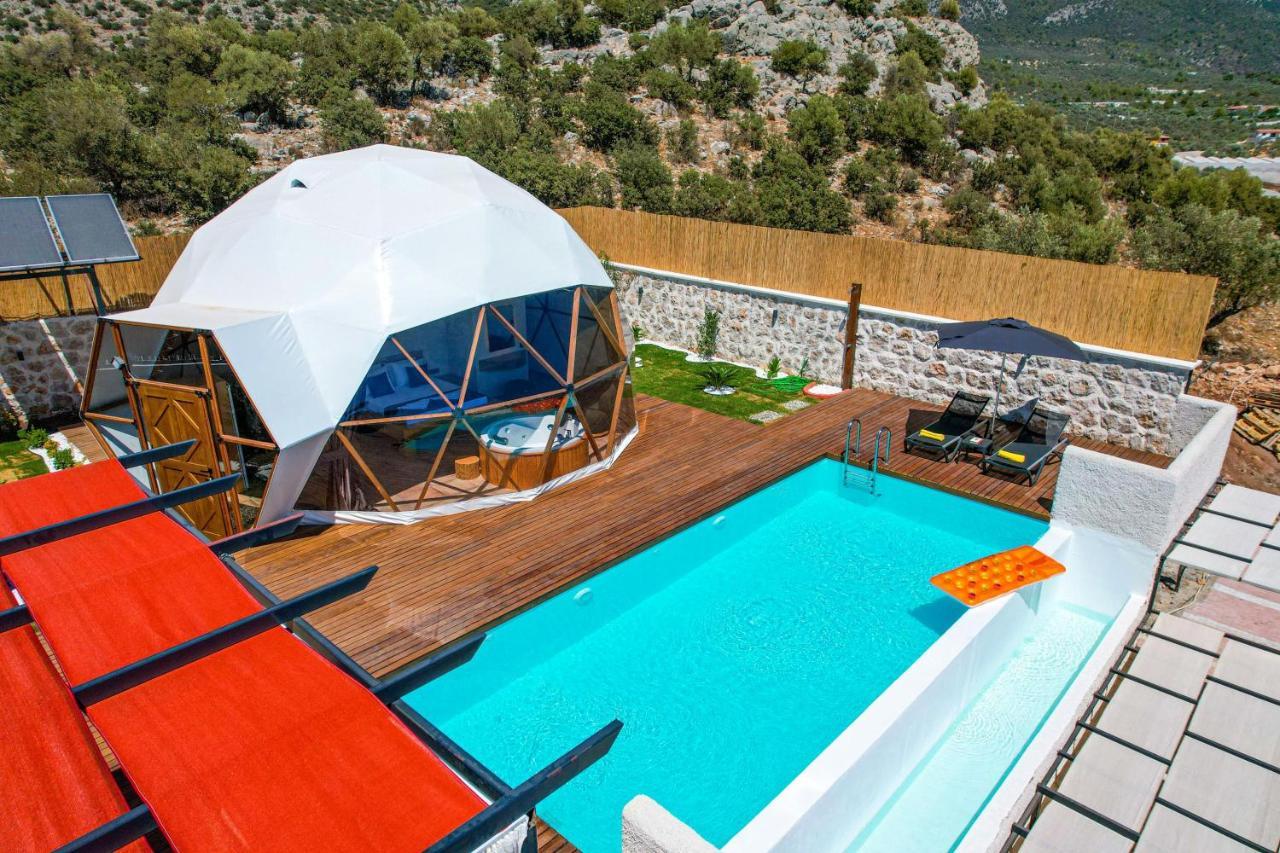 Kalkan Dome Suites & Deluxe-Glamping Holiday In Kalkan Kaş Dış mekan fotoğraf